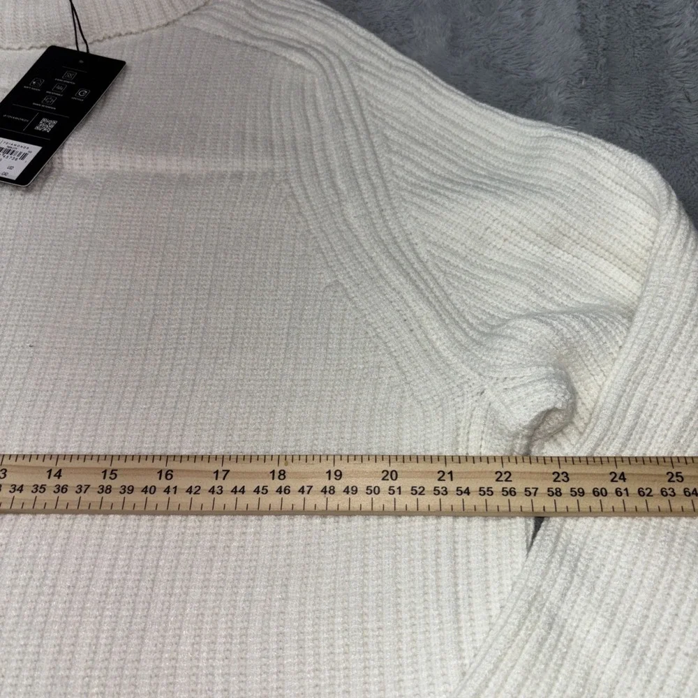 7 Diamonds Men's Twin City Rolled Turtleneck Sweater XL  Ivory 4 Way Stretch NWT